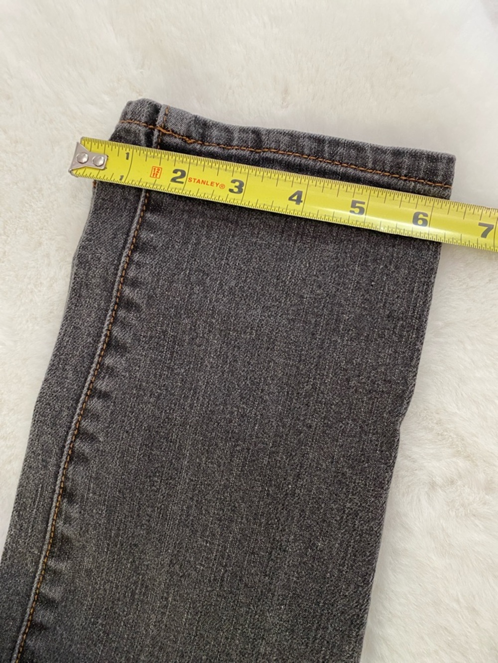 CAbi Mid-Rise Slim Jeans - Charcoal. Size 2 - Picture 4 of 11